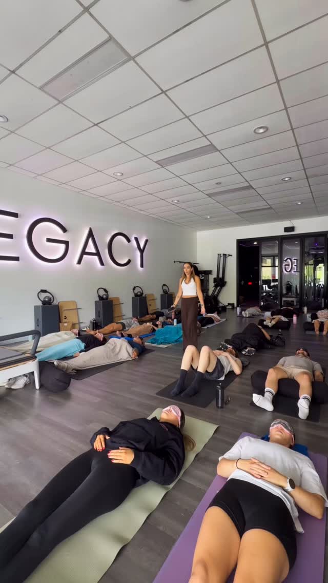 Taylor leading a breathwork class
